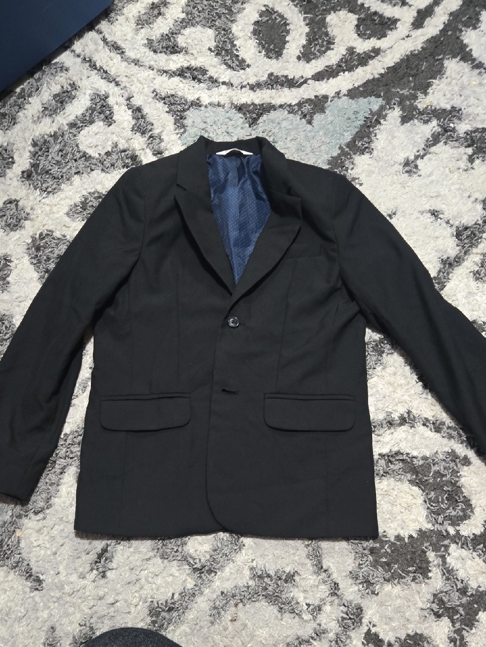 Boys Cat And Jack Black Classic Single-Breasted Blazer